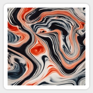 Suminagashi Japanese Marbled Pattern Sticker